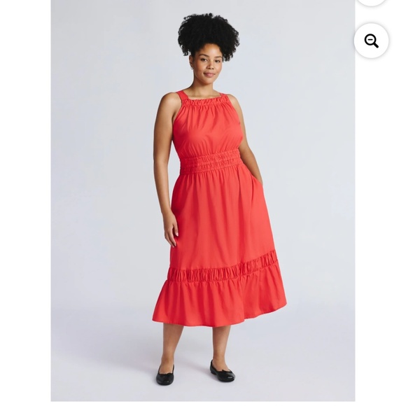 Time and Tru Dresses & Skirts - Time and Tru Women’s Ruby Light Midi Dress Size 2X NWT